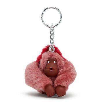 Kipling Mom And Baby Sven Monkey Keychain Accessories Sweet Pink | CA 1950BE